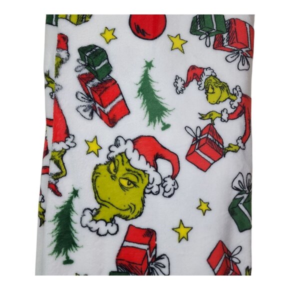 Dr Seuss The Grinch Twin Plush Blanket 60"X90" Oversized Throw Christmas Holiday - Picture 3 of 11